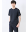 メランジ 裏ボーダー クルーネック半袖Tシャツ