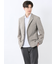 TechLinen スリムフィット 2ボタンジャケット 茶