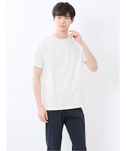ふくれバイヤスジャガード クルーネック半袖Tシャツ