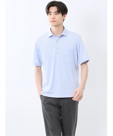 Biz クールパス ワイドカラー半袖 ビズポロ