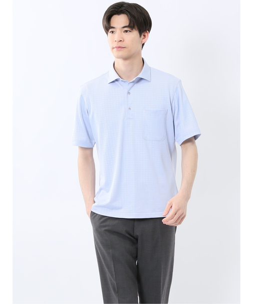 Biz クールパス ワイドカラー半袖 ビズポロ