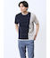 ポンチ配色 クルーネック半袖Tシャツ