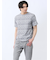 メッシュ かすれプリント クルーネック半袖Tシャツ