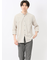TechLinen バンドカラー 7分袖シャツ