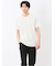 ふくれチェックジャガード クルーネック半袖Tシャツ