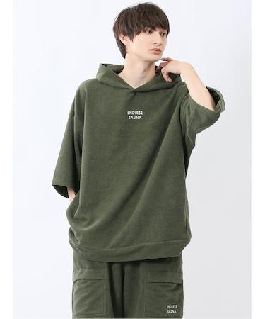 Sauna Camp×T/Q パイルポンチョ(セットアップ可能)