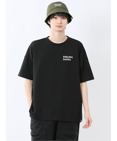 Sauna Camp×T/Q ロゴ クルー半袖Ｔシャツ
