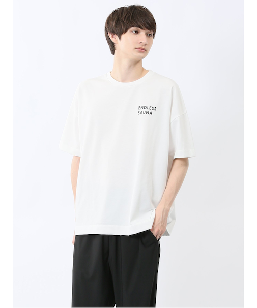 Sauna Camp×T/Q ロゴ クルー半袖Ｔシャツ