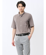 ストレッチ ボタンダウン 半袖シャツ