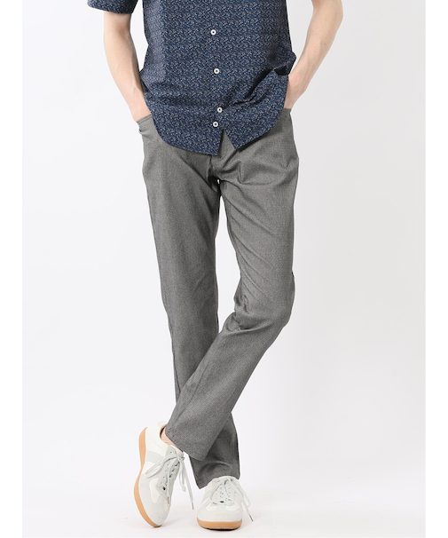 クロスストレッチ+クール スリムパンツ ドビー