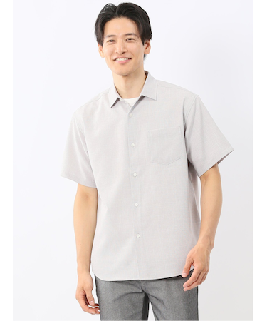 TechLinen レギュラーカラー 半袖シャツ