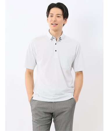 Biz フィールドセンサー ボタンダウン半袖 ビズポロ