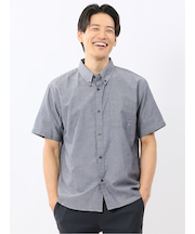 吸水速乾 パナマ ボタンダウン半袖シャツ