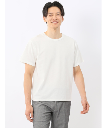 スラブ天竺 クルーネック半袖Tシャツ