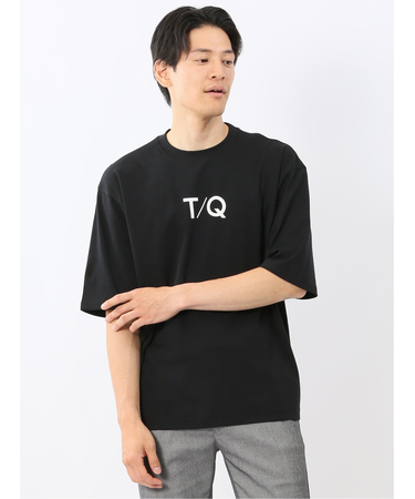 綿100% ロゴプリント クルーネック半袖Tシャツ