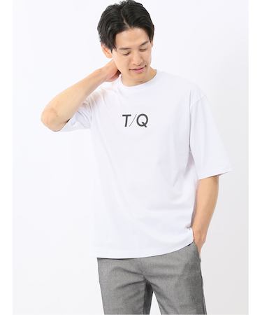 綿100% ロゴプリント クルーネック半袖Tシャツ