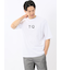 綿100% ロゴプリント クルーネック半袖Tシャツ