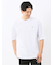 綿100% ロゴ刺繍 クルーネック半袖Tシャツ