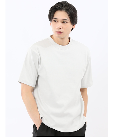 ダブルフェイス ポンチ クルーネック半袖Tシャツ