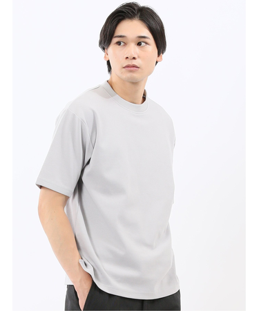 ダブルフェイス ポンチ クルーネック半袖Tシャツ