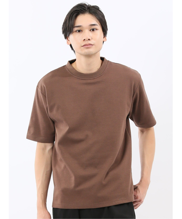 ダブルフェイス ポンチ クルーネック半袖Tシャツ