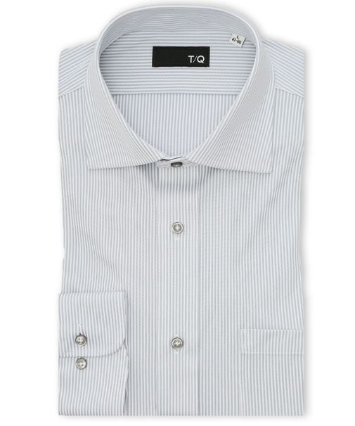 ノンアイロンストレッチ NEWスタンダードフィット ワイドカラー長袖ニットシャツ