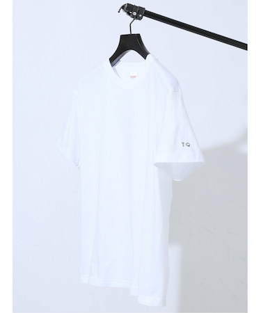 綿100% TQロゴ クルー半袖Tシャツ