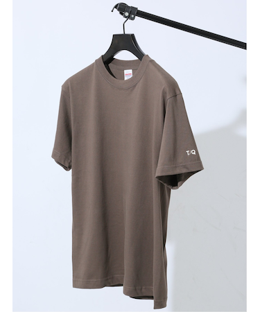 綿100% TQロゴ クルー半袖Tシャツ