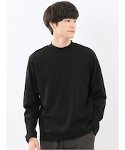 【DRESS T-SHIRT】シルケットスムス モックネック 長袖Tシャツ