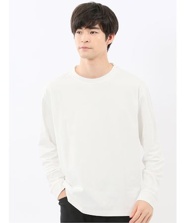 ソロナ天竺 クルーネック 長袖Tシャツ