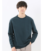 ソロナ天竺 クルーネック 長袖Tシャツ
