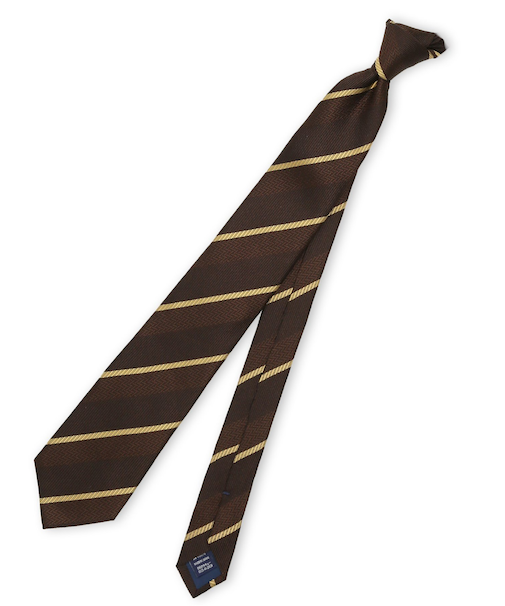 TAKA-Q×FAIRFAX シルクストライプ柄 レギュラータイ 8.0cm幅