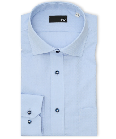 ノンアイロン NEWスタンダードフィット ワイドカラー長袖シャツ