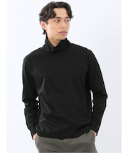 【DRESS T-SHIRT】シルケットスムス タートルネック 長袖Tシャツ