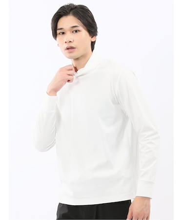 【DRESS T-SHIRT】シルケットスムス タートルネック 長袖Tシャツ