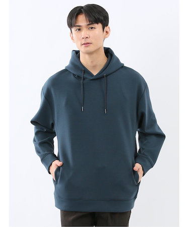 ストレッチ ソフトダンボール 長袖プルパーカー