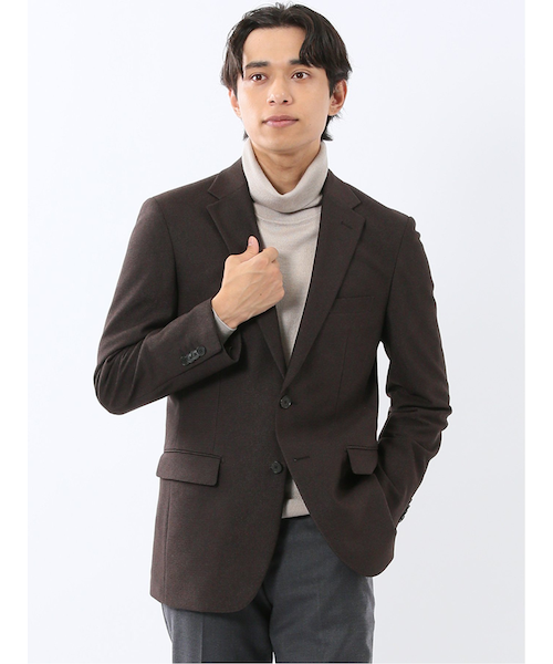 カラミジャケット トリッカーカラミ ノーカラージャケット オフホワイト【AOKI公式