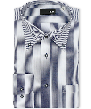 イージーアイロン NEWスタンダードフィット ボタンダウン長袖シャツ