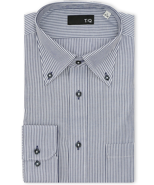 イージーアイロン NEWスタンダードフィット ボタンダウン長袖シャツ