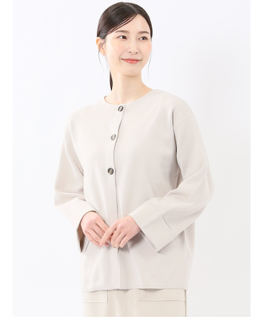 ハンドウォッシャブル ミラノ クルーニットカーディガン