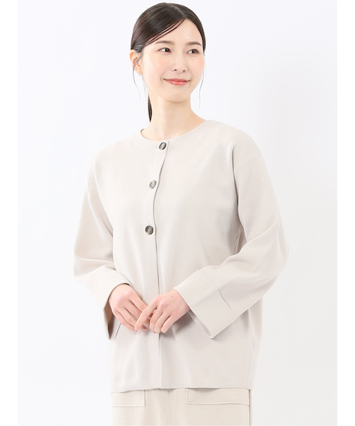 ハンドウォッシャブル ミラノ クルーニットカーディガン