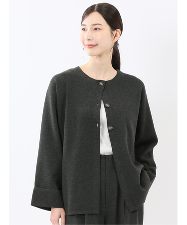 ハンドウォッシャブル ミラノ クルーニットカーディガン