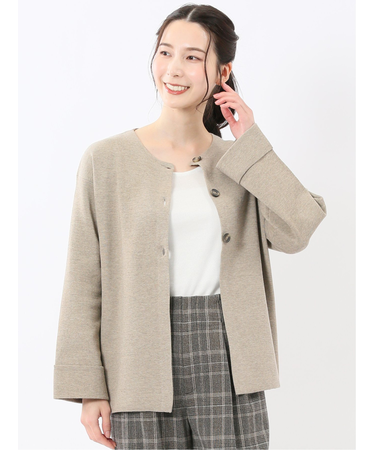 ハンドウォッシャブル ミラノ クルーニットカーディガン