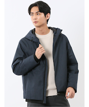 ALL WEATHER TEX ウール調 フーデット中綿ブルゾン