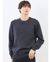 ウォッシャブル ストレッチ 天竺 クルーニット