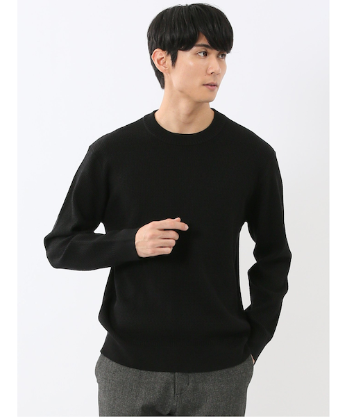 ウォッシャブル ストレッチ 鹿の子 クルーニット｜タカキューの通販