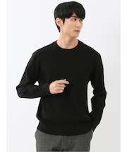 ウォッシャブル ストレッチ 鹿の子 クルーニット