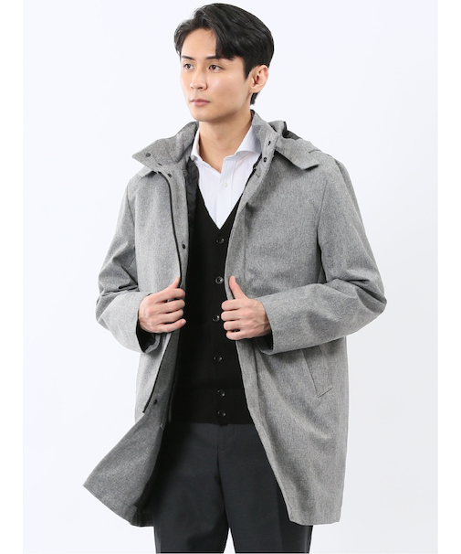 防風 フード脱着 ライナーベスト付き 3WAYコート