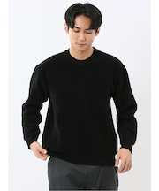 ウォッシャブル ストレッチ ベロア クルーニット