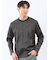 裏起毛ツイル クルーネック長袖Tシャツ